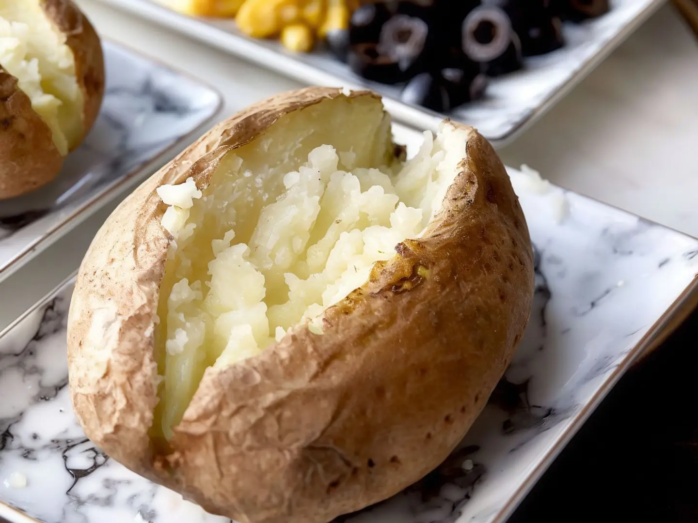 بطاطا مع لبنة