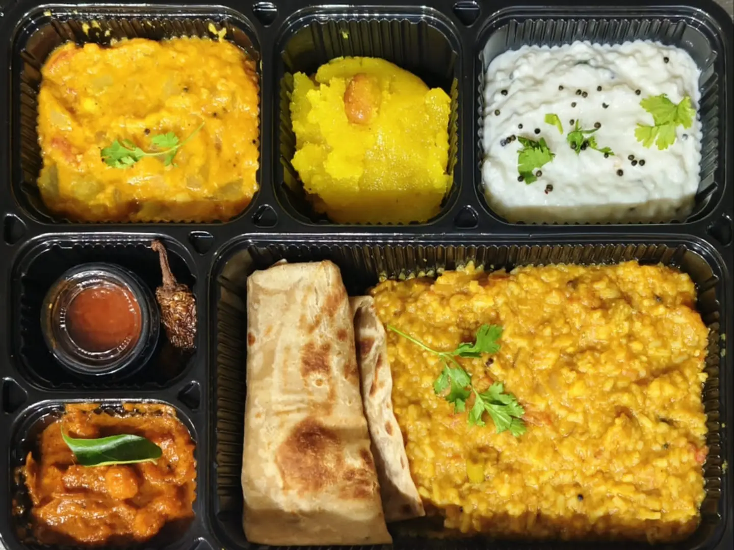 صندوق غداء نباتي للمكتب