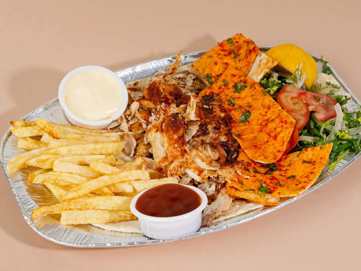 صحن شاورما كبير