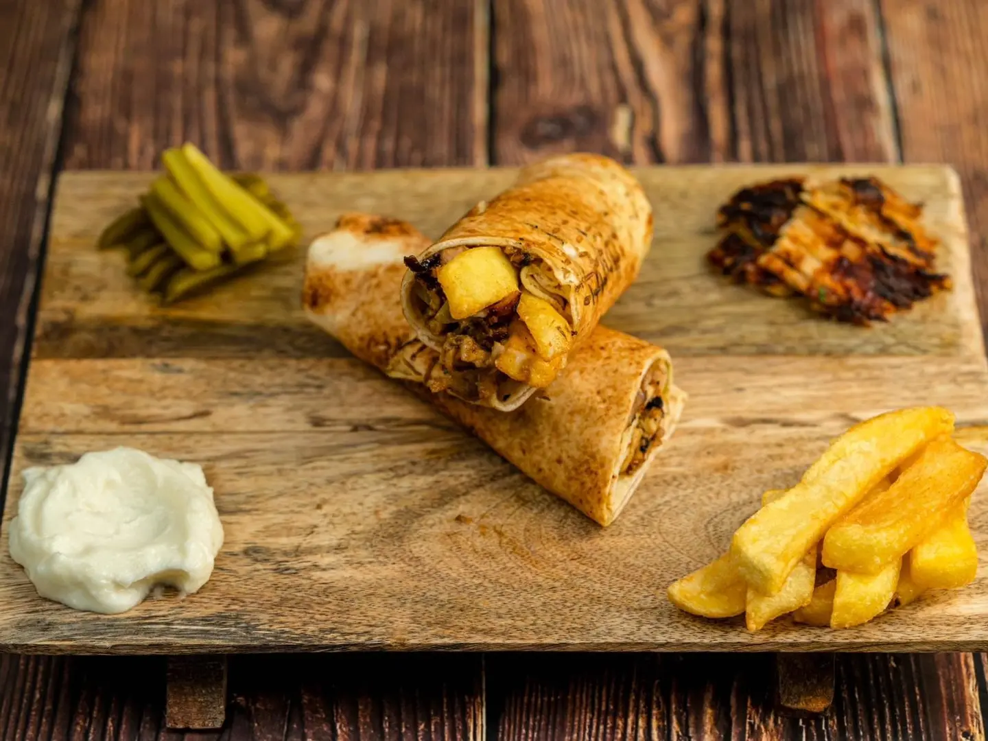 ساندويش شاورما دجاج صغير