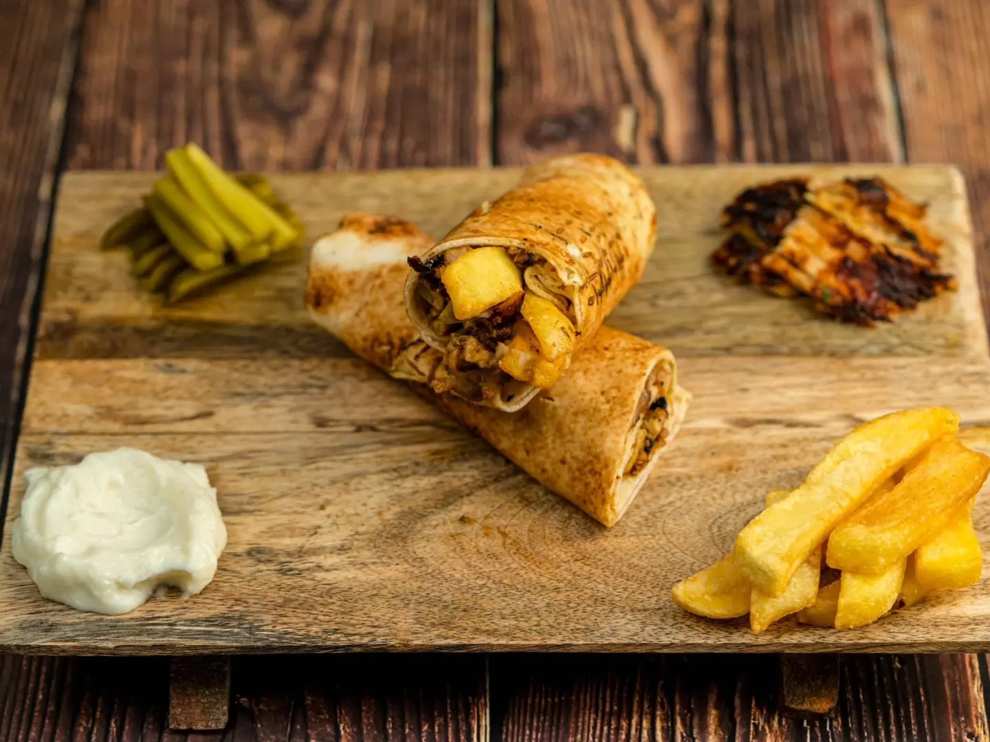 ساندويش شاورما دجاج كبير