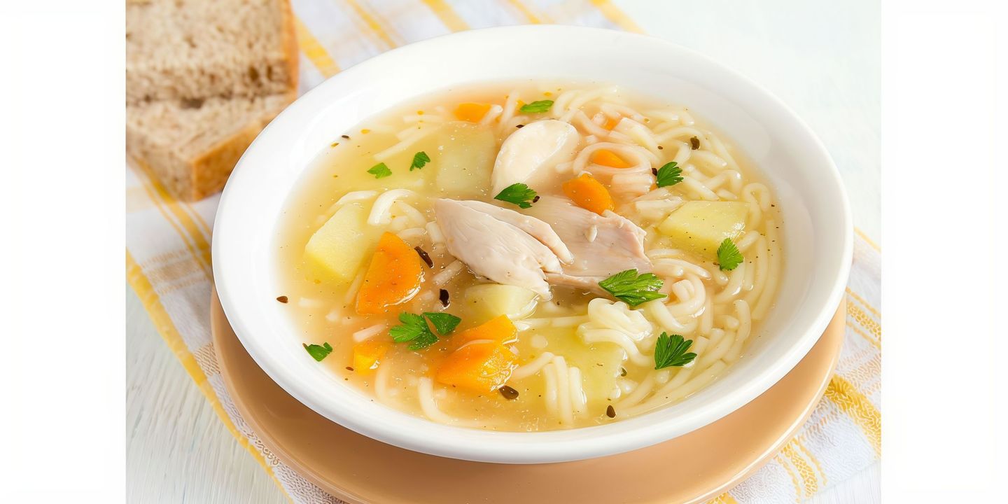 Chinese Soup With Bean Curd Chicken