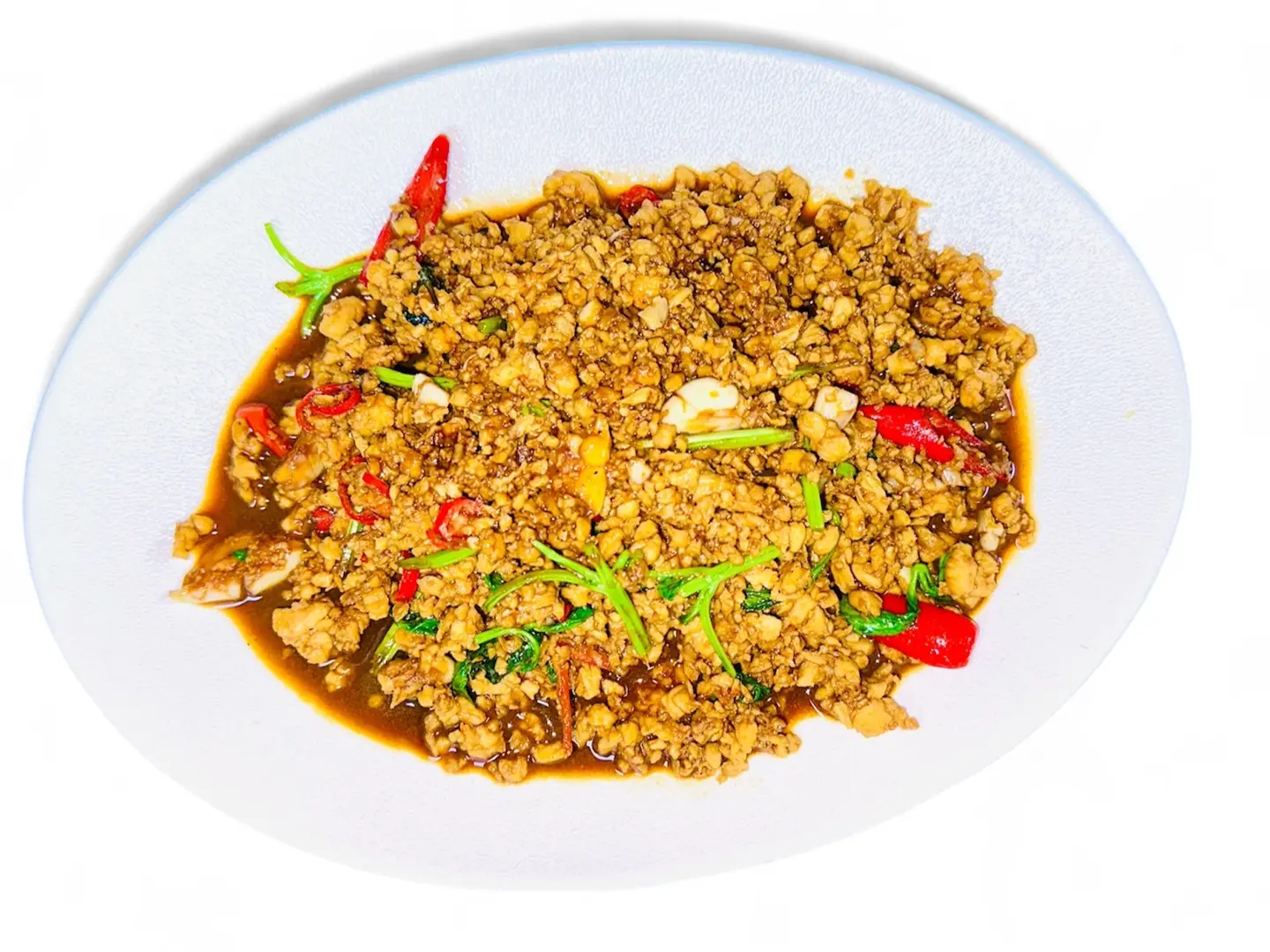 Chicken With Basil Leaves