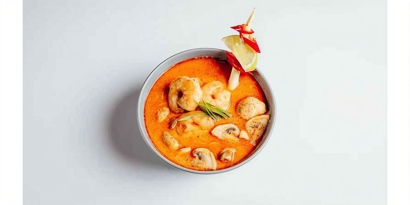 Tom Yum Spicy Soup With Shrimp