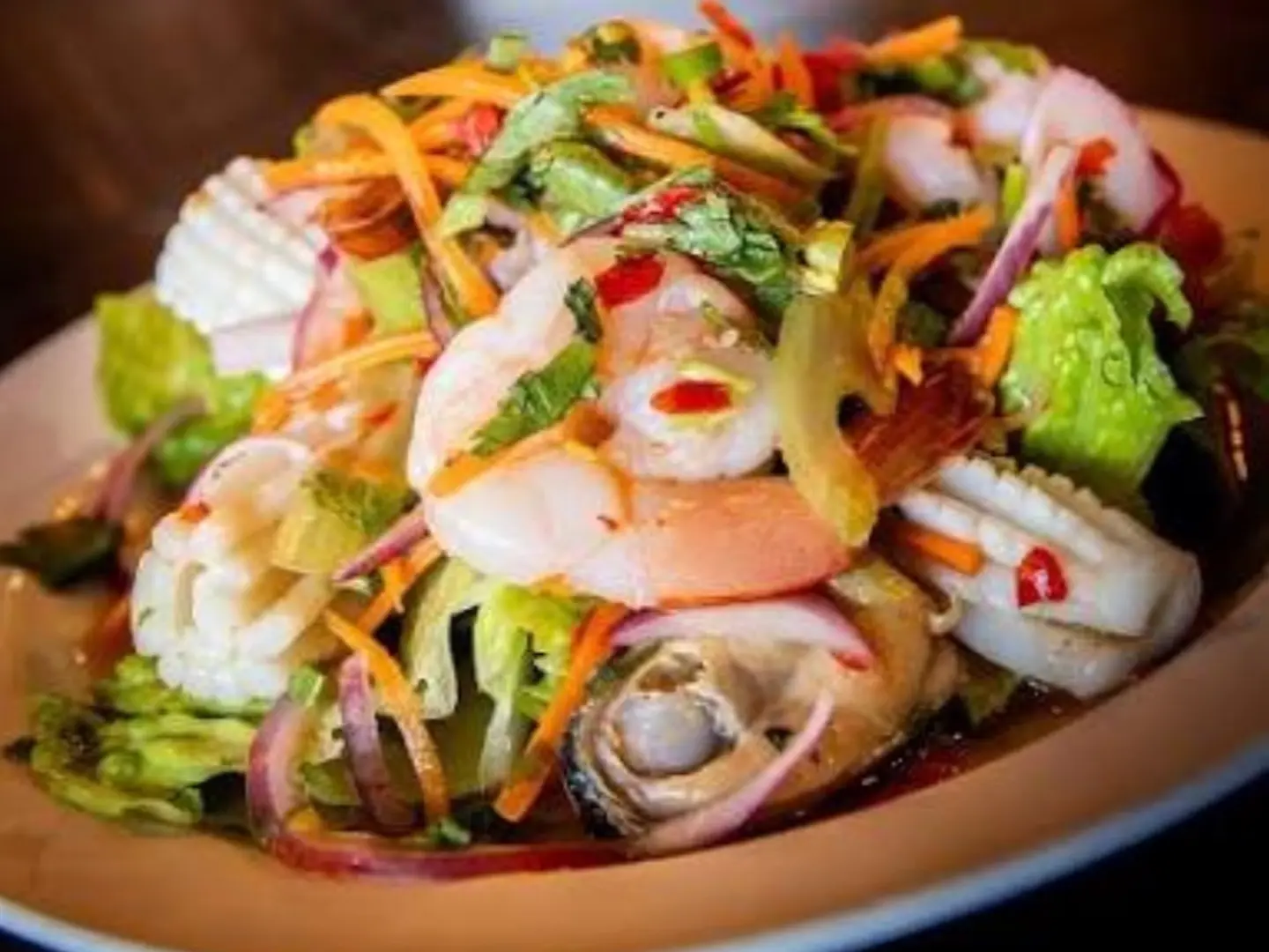 Mix Vegetables With Seafood