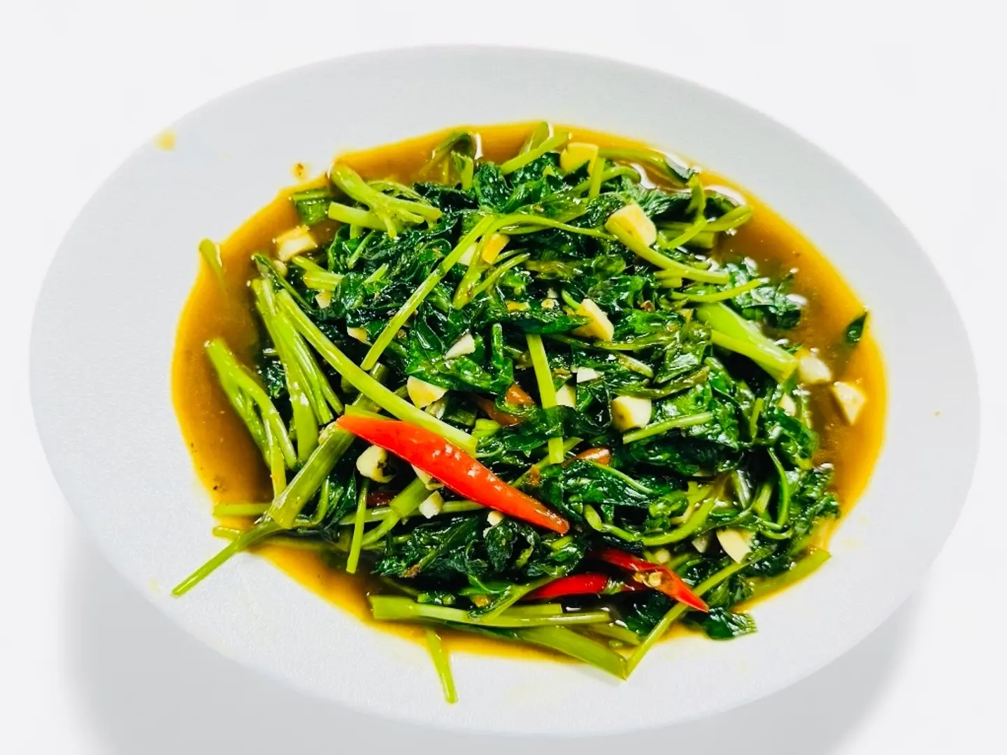 Kankong With Soy Sauce