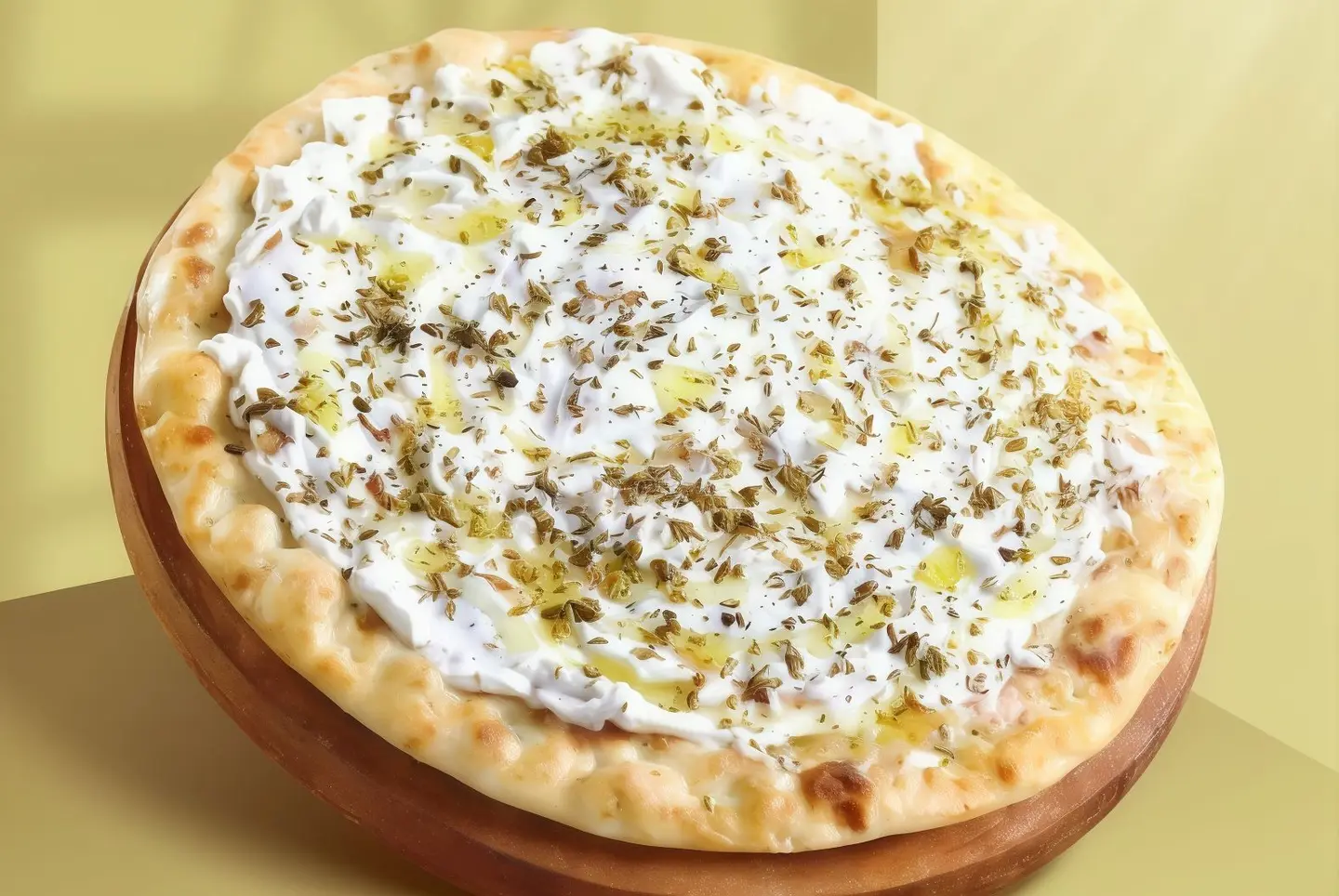 منقوش لبنة بالزعتر