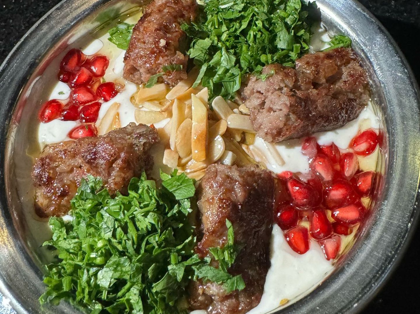 فتة كباب لحم
