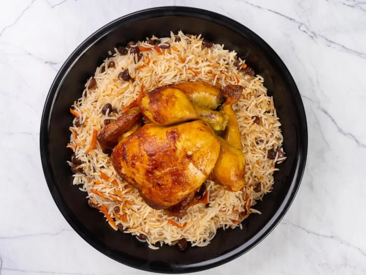 Grilled Chicken With Rice - Quarter Of A Chicken