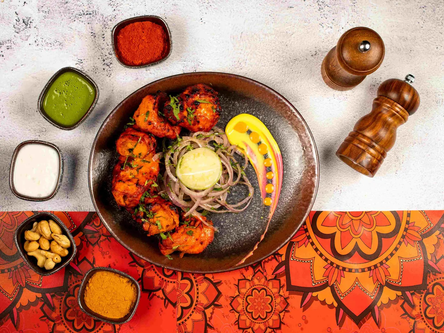 دجاج مغلاني بالفرون