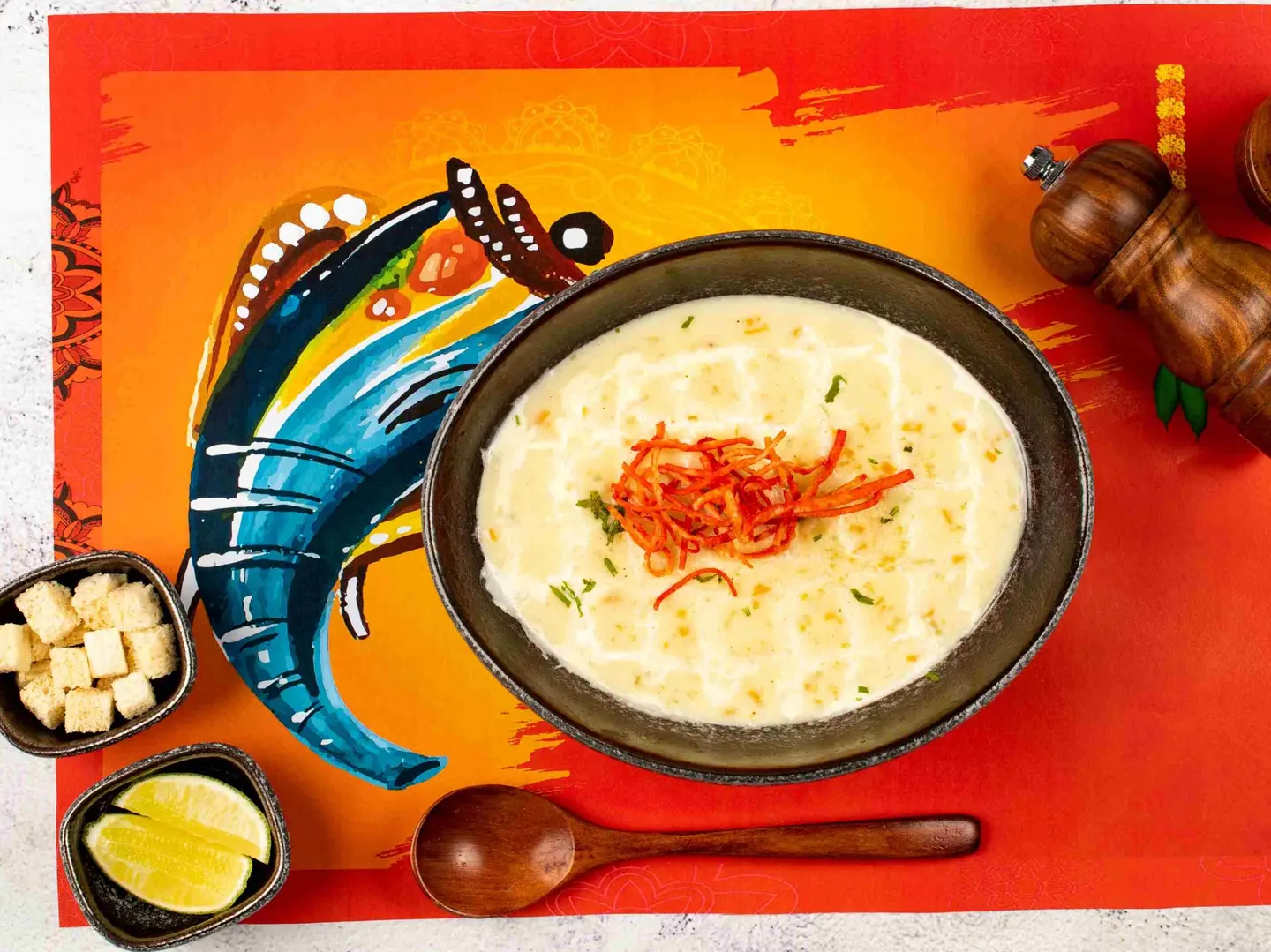 شوربة الدجاج بالكريمة