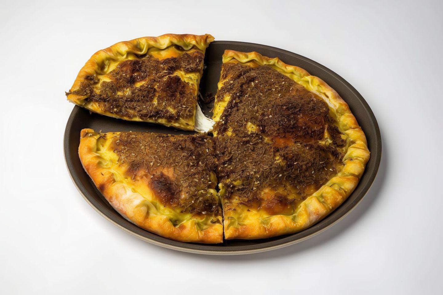 فطيرة دوبلكس جبنة مع زعتر