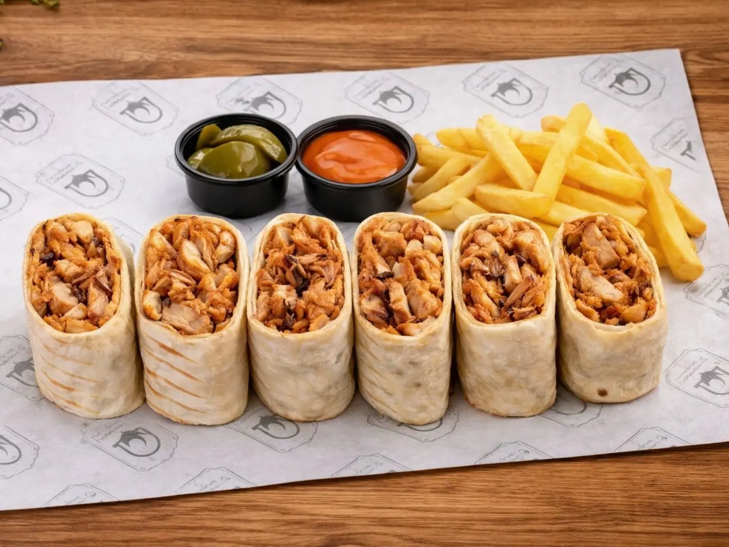 وجبة دبل شاورما دجاج عربي