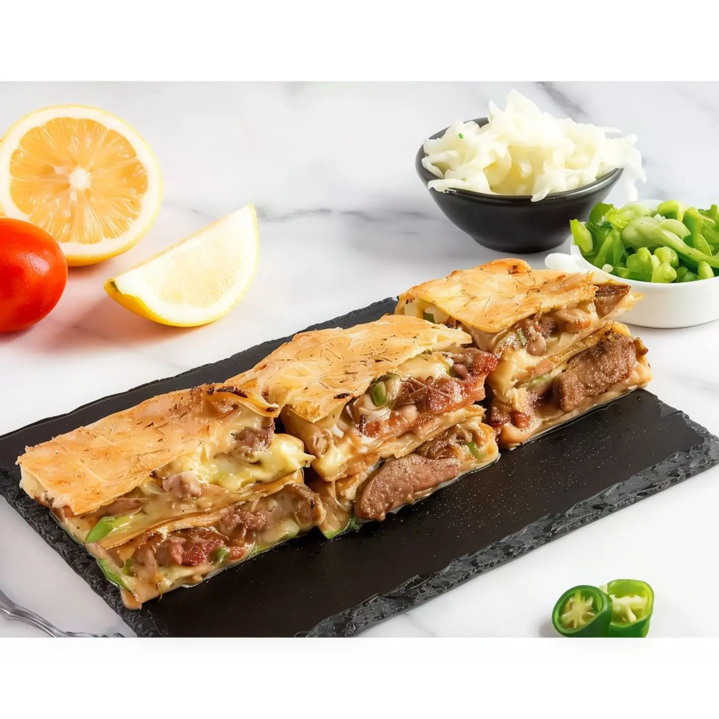 Liver And Mozzarella Mutabbak