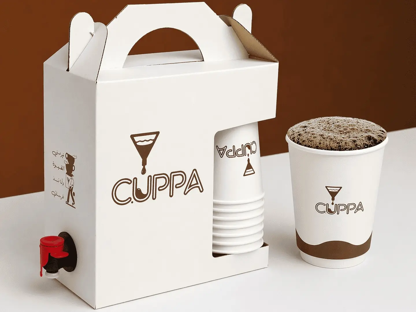 Box Hot Coffee Day 7 Cups