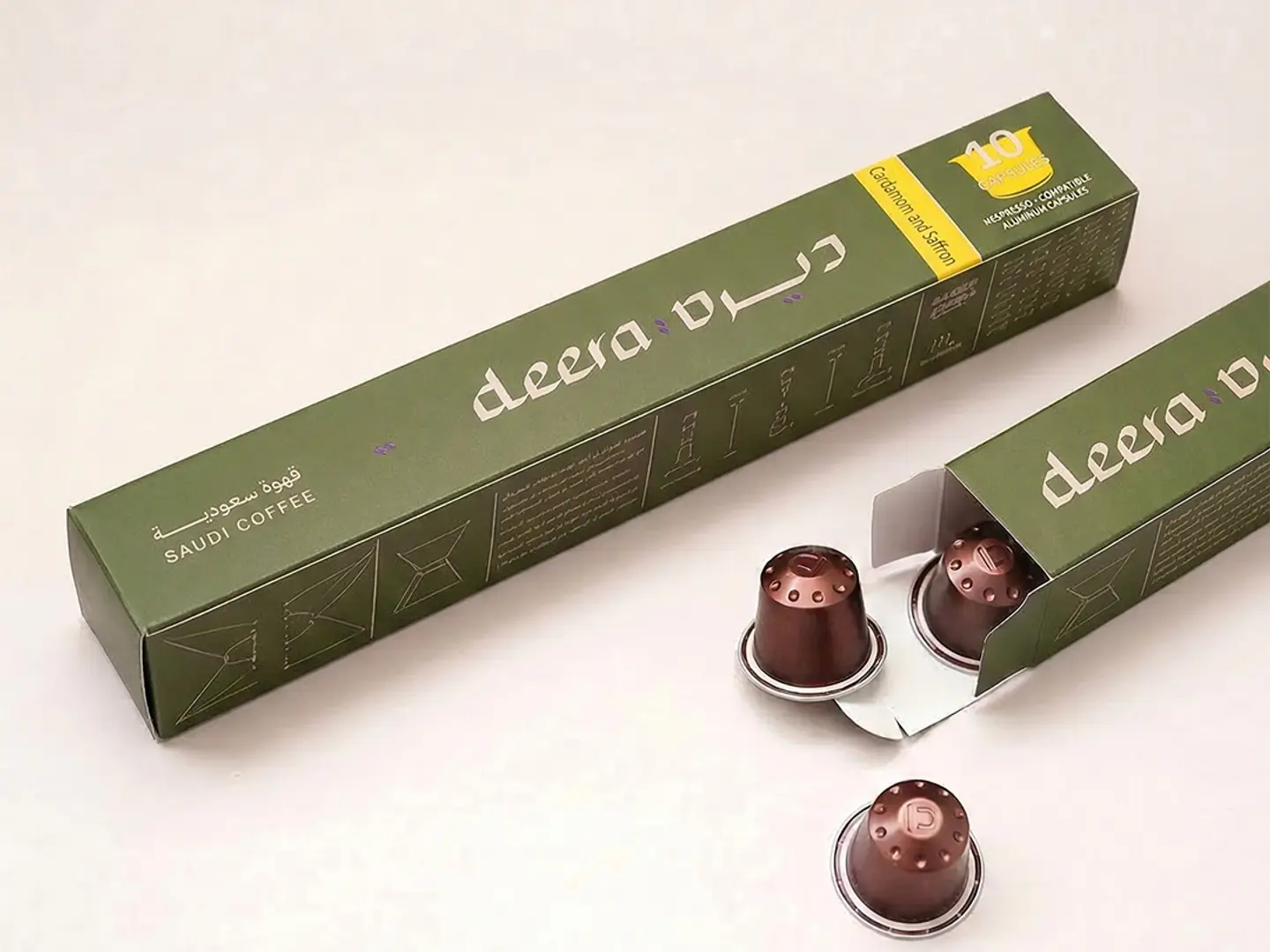 كبسولة قهوة سعودية بالهيل والزعفران