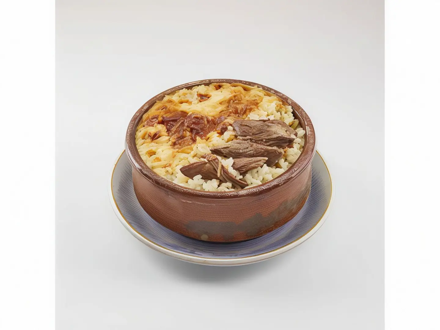 طاجن أرز معمر باللحم