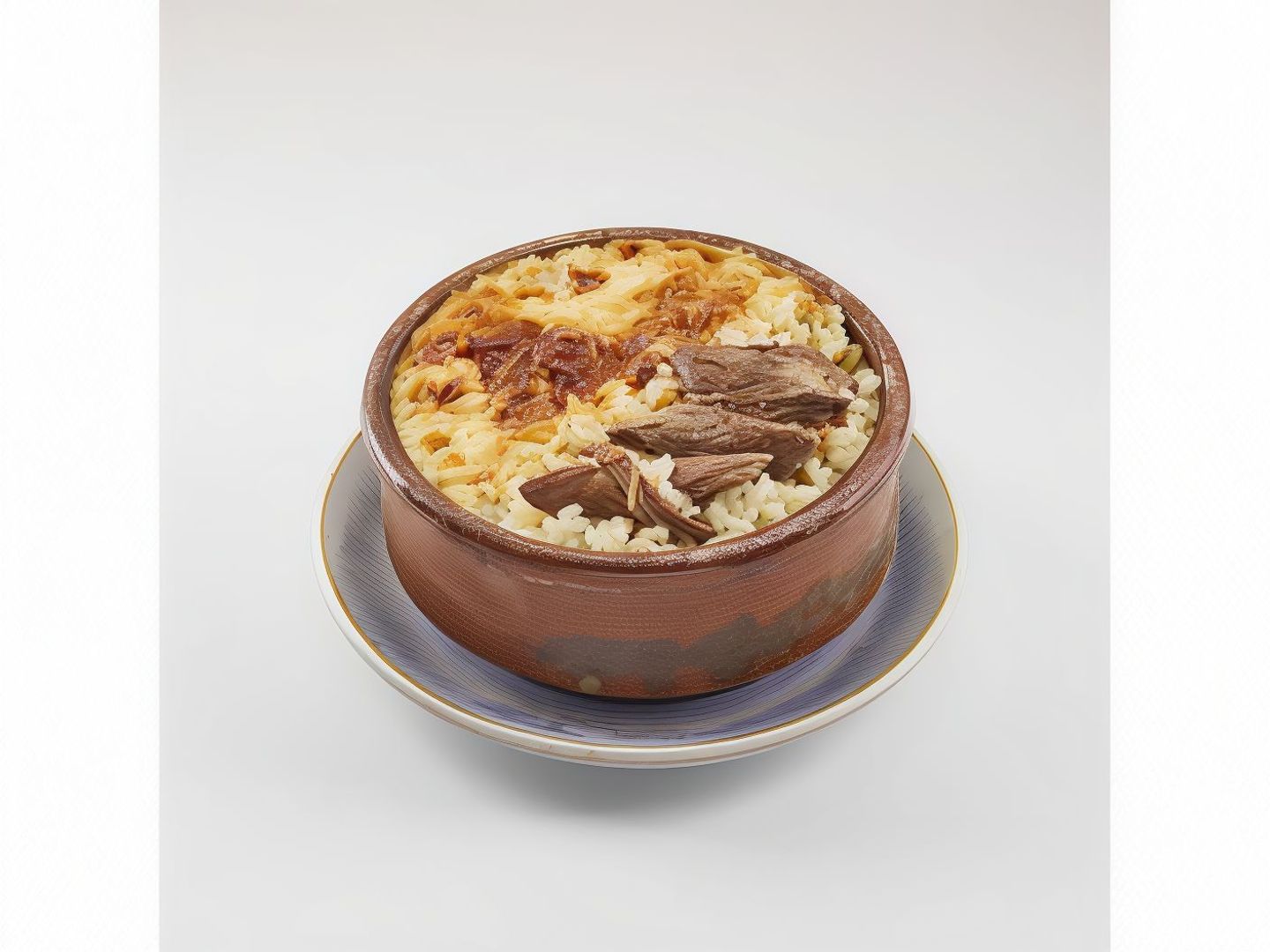 طاجن أرز معمر باللحم