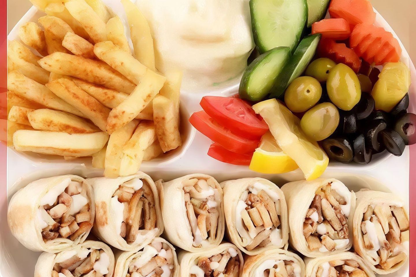 وجبه شاورما عربي كبير