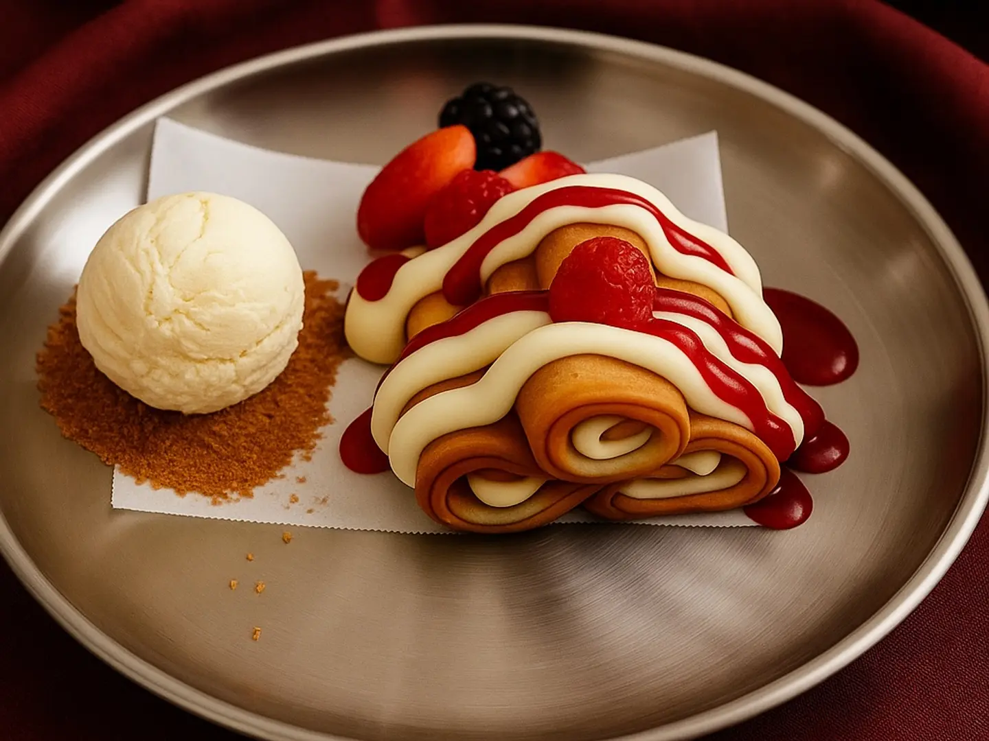 تيشزكيك كريب رولز