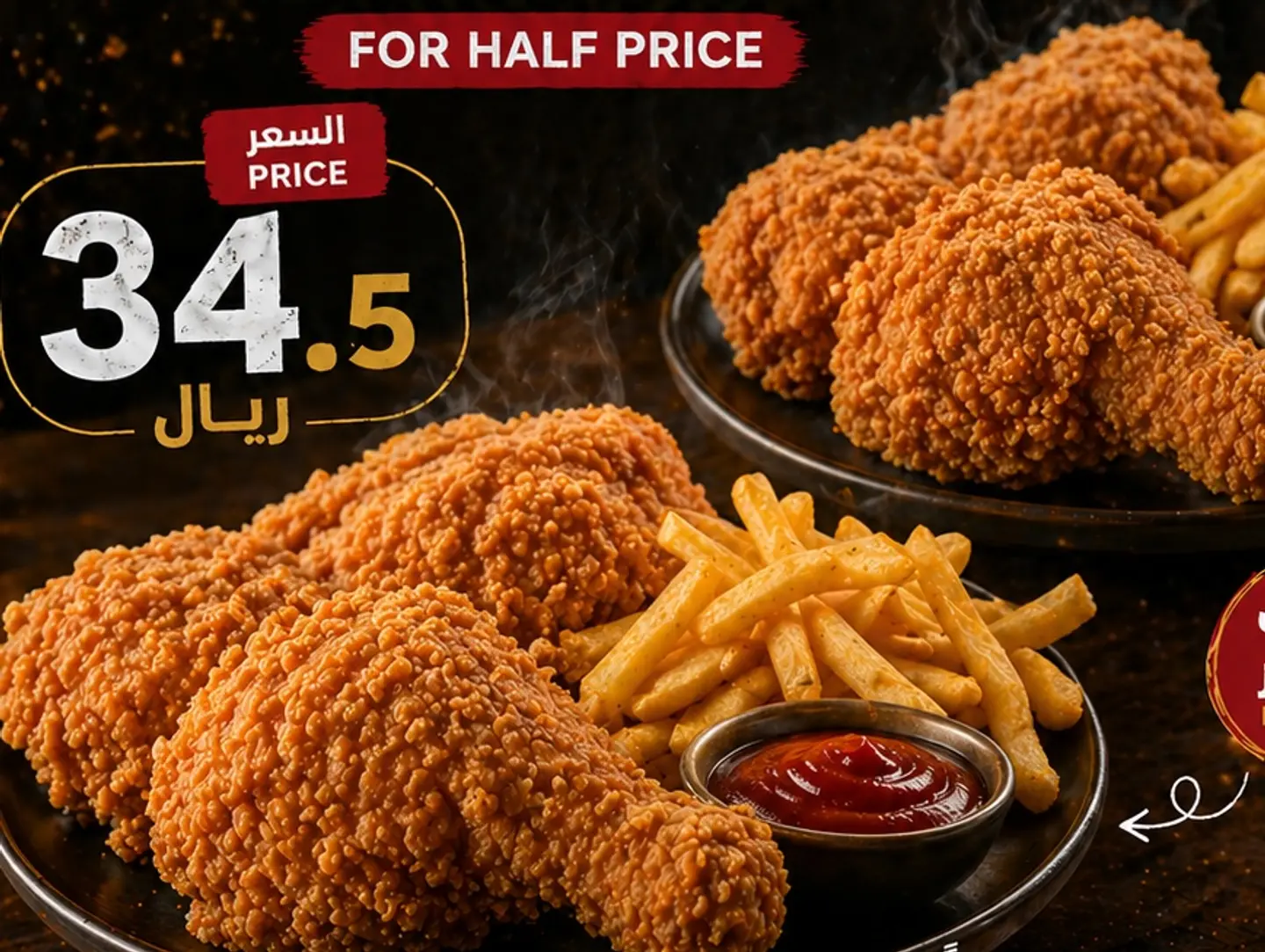 بروستد و بروستد تاني بنص السعر