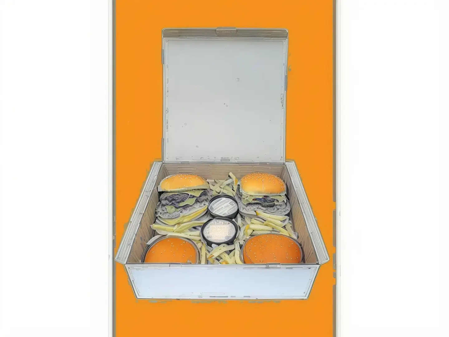 Double Cheesy Burger Saving Box