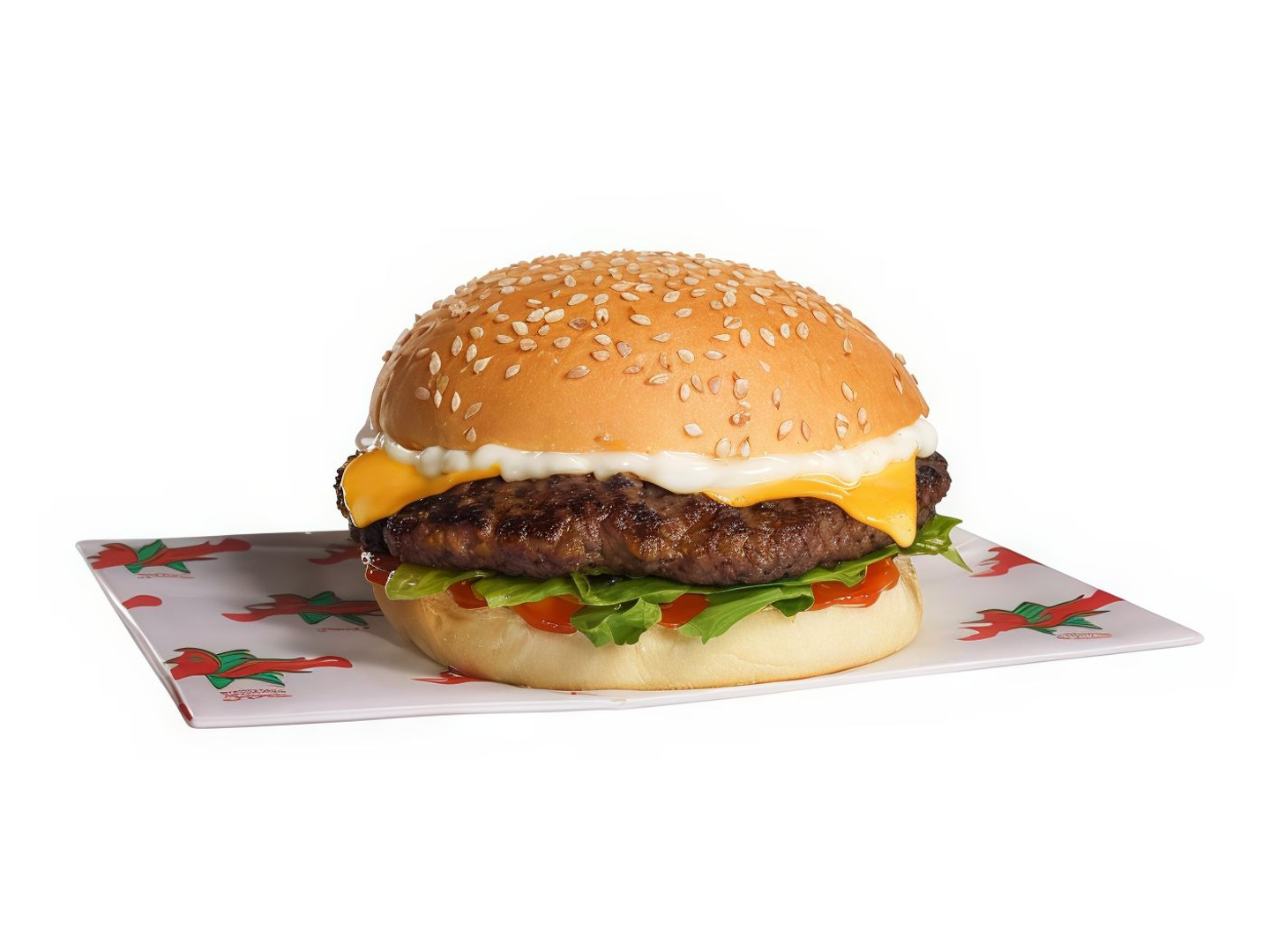 برجر لحم مشوي سنقل