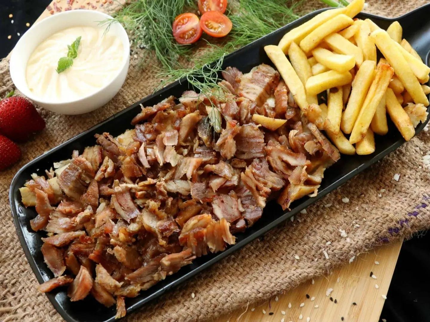 صحن شاورما فرط دجاج