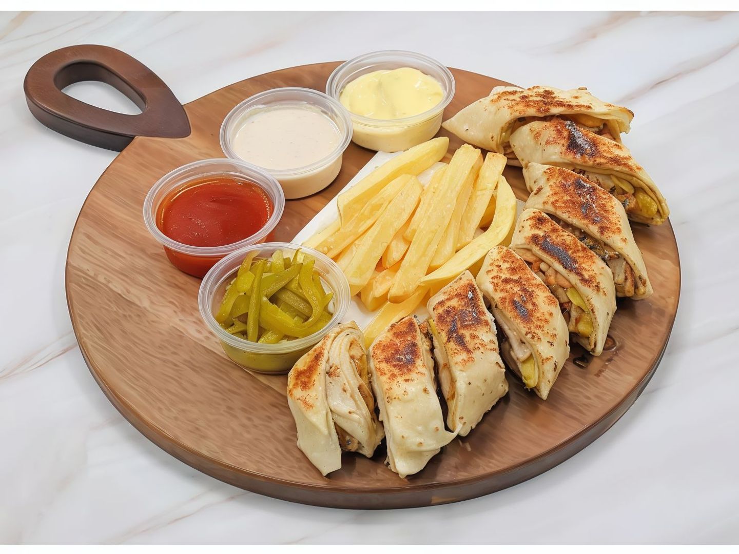 شاورما دجاج عربي بالجبن