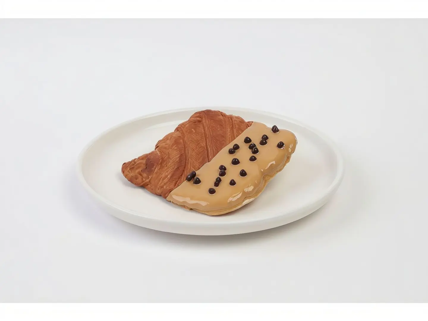 Flat Chocolate Croissant