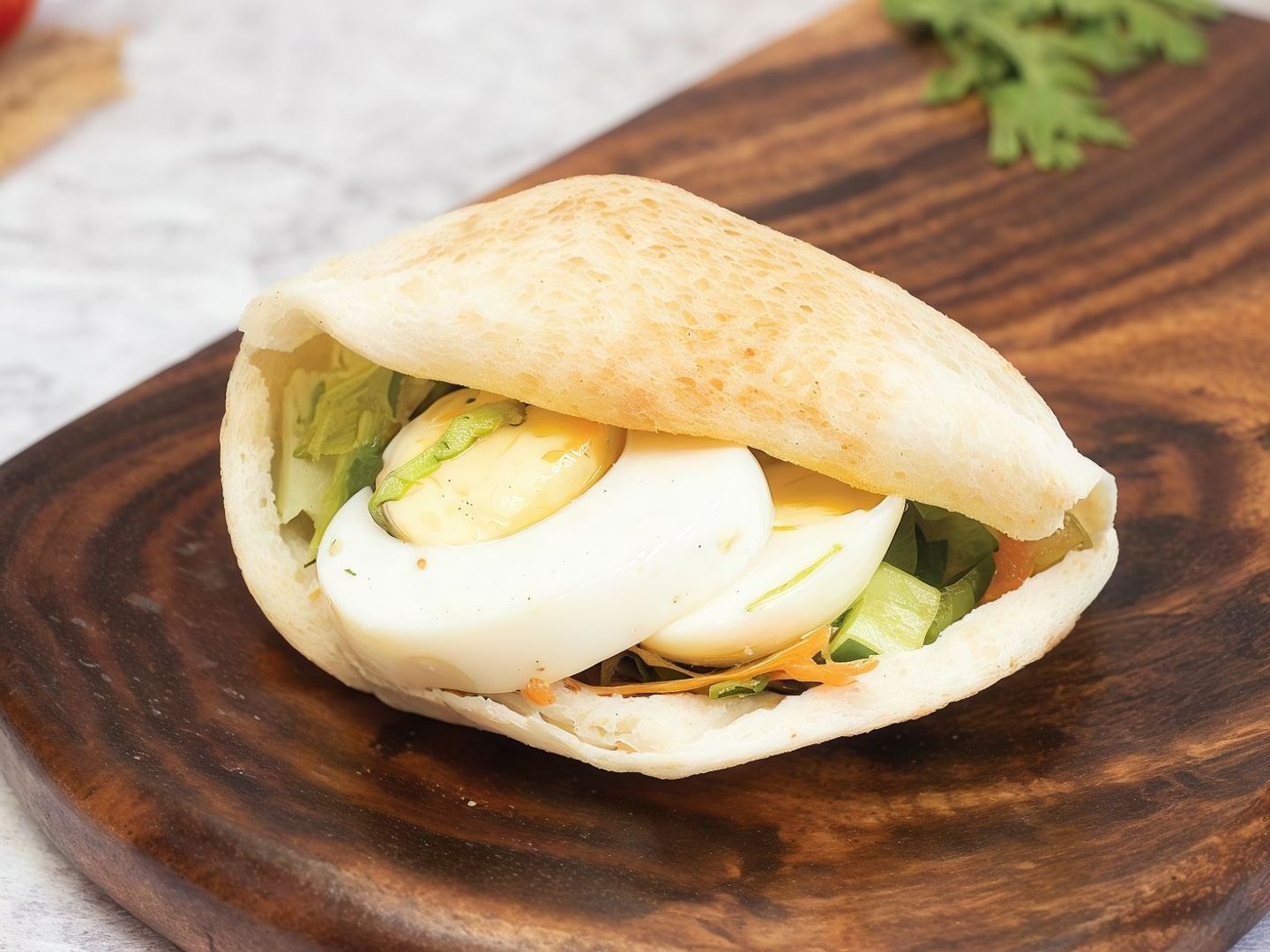 Boiled Eggs Sandwich