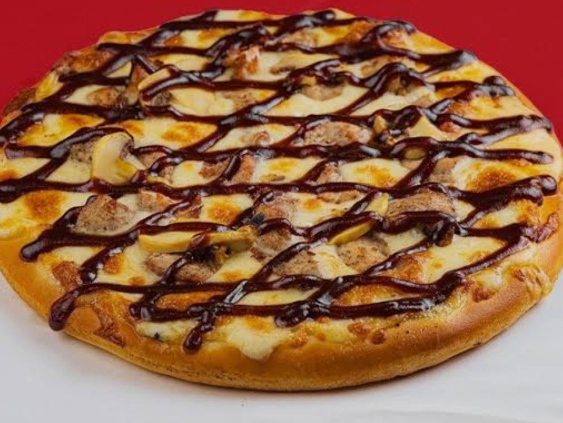 بيتزا دجاج باربكيو - صغير