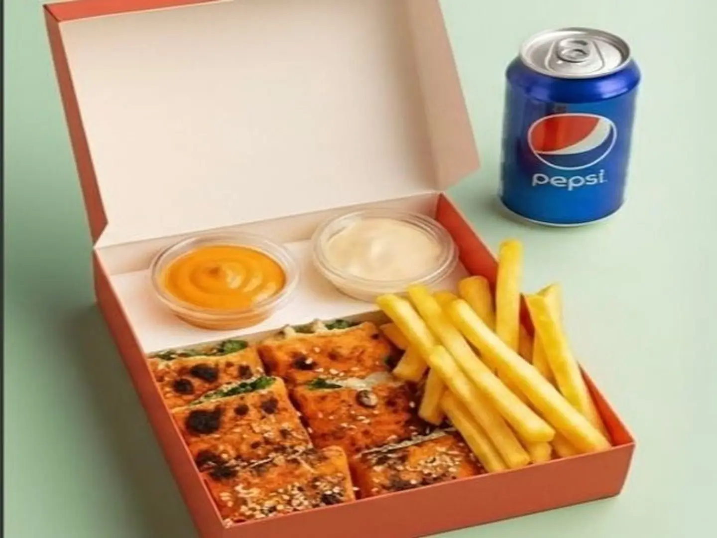 وجبه شيش ايطالي مع مشروب بارد