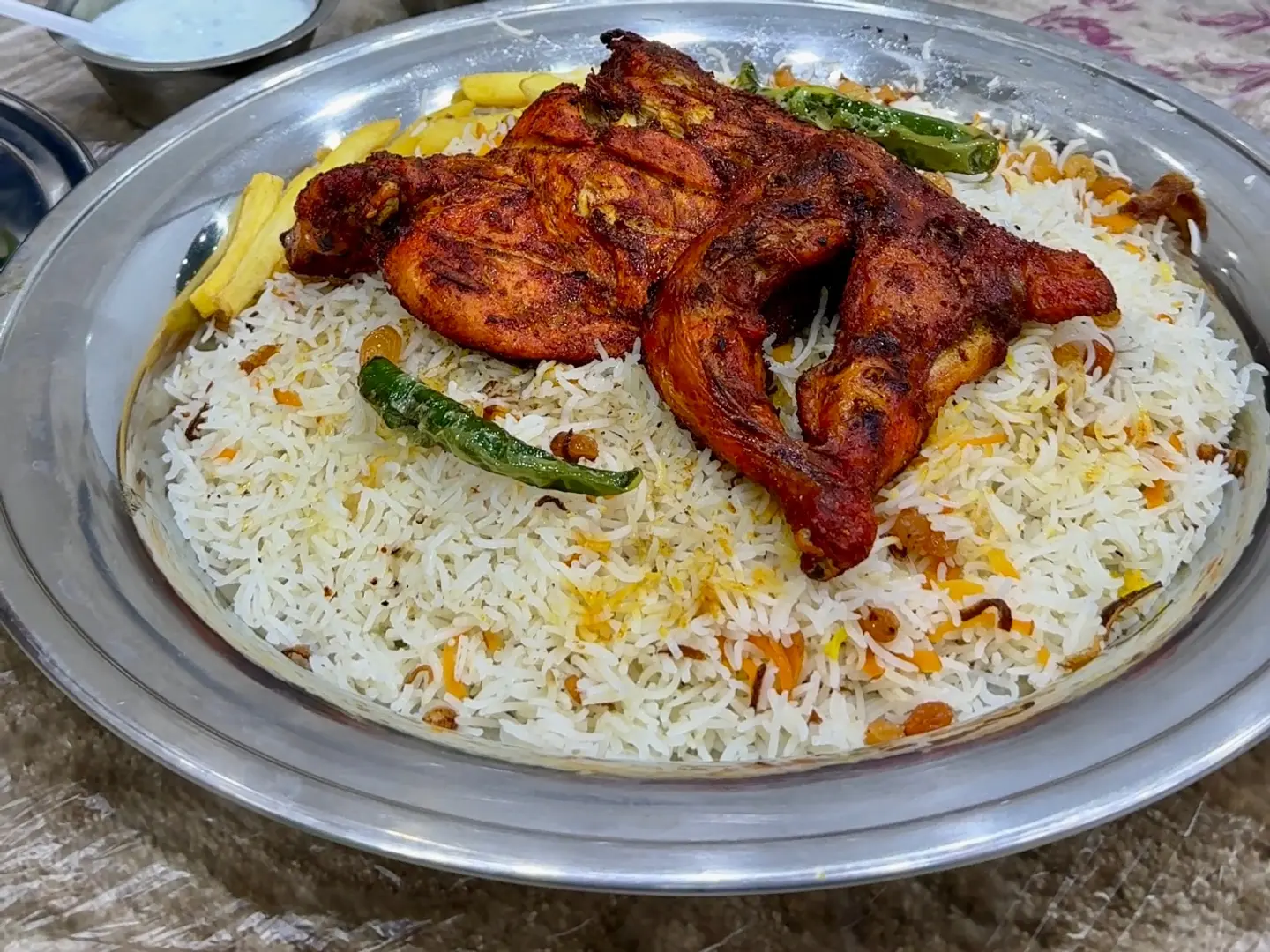 Half Chicken In Oil With Bashawry Rich