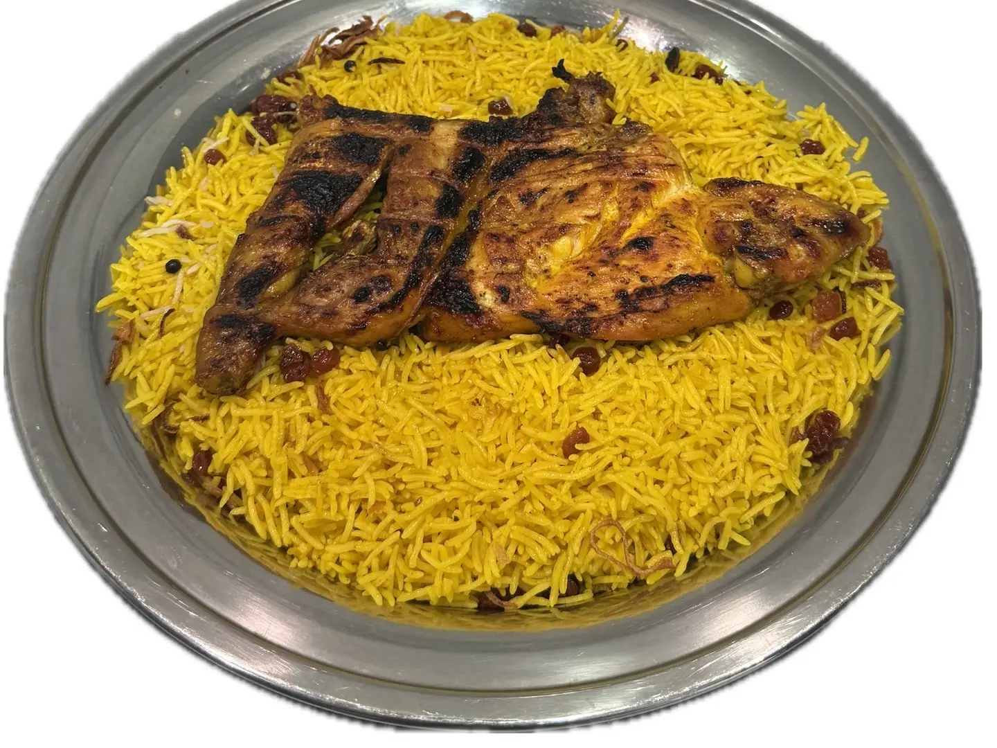 Half A Charcoal Chicken With Red Rice
