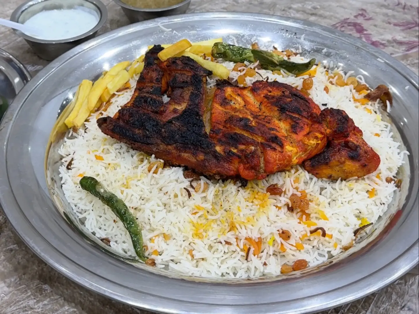 Half Grilled Chicken With Bashawry Rice