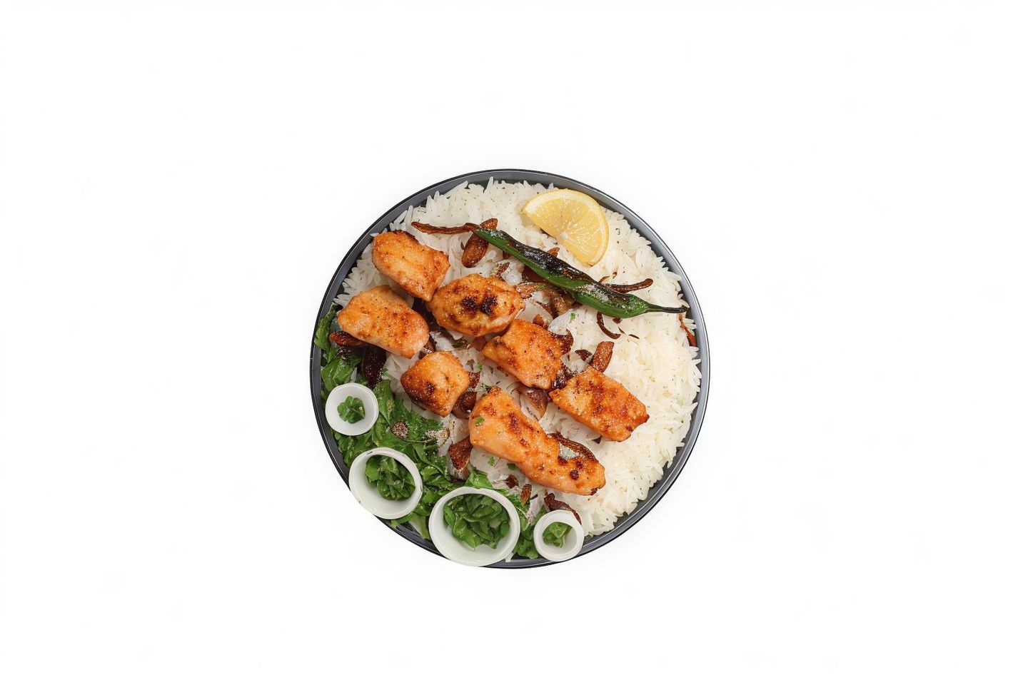 Shish Tawook Kabsa With Rice