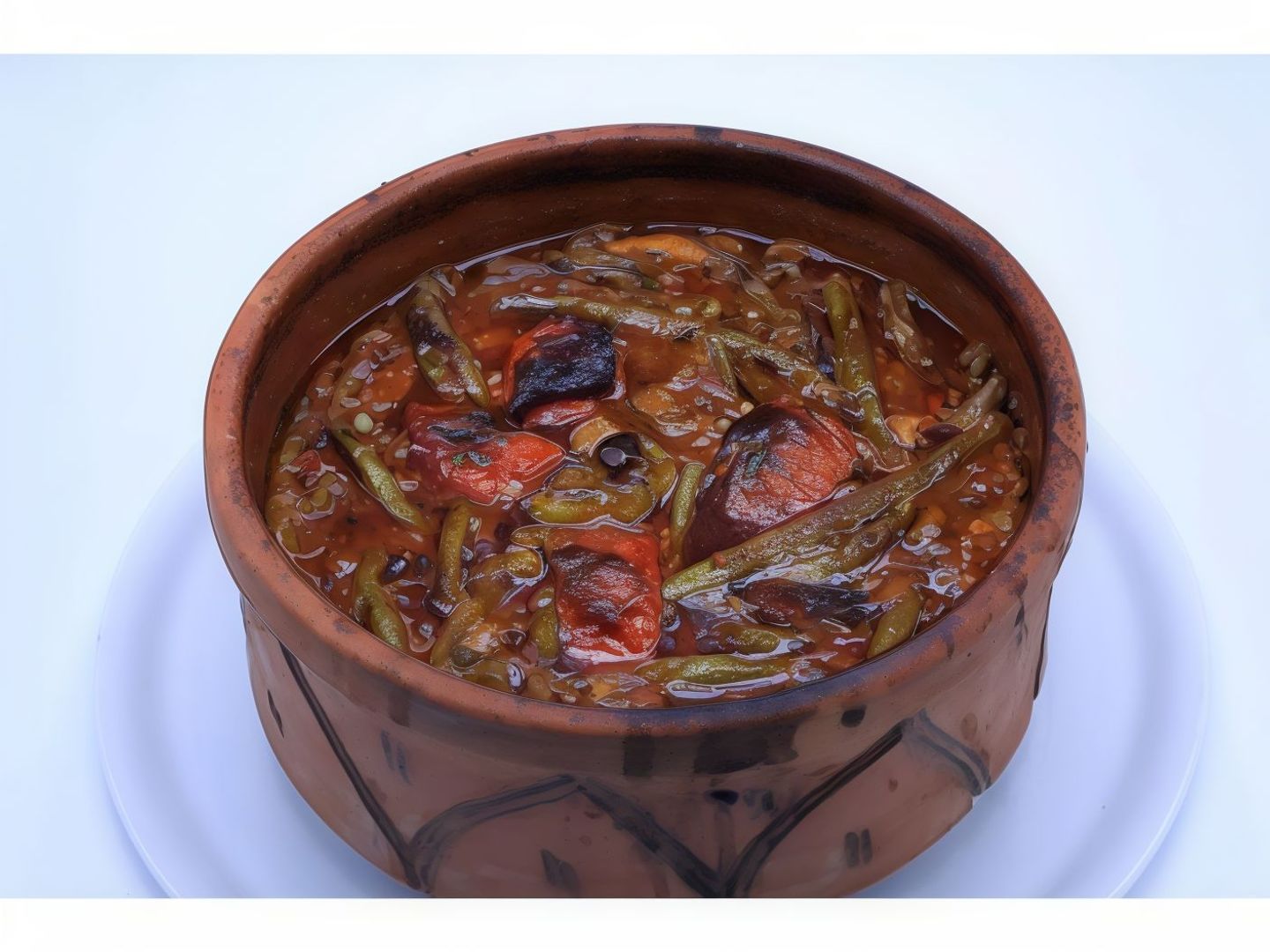 طاجن لحمه لوبيا