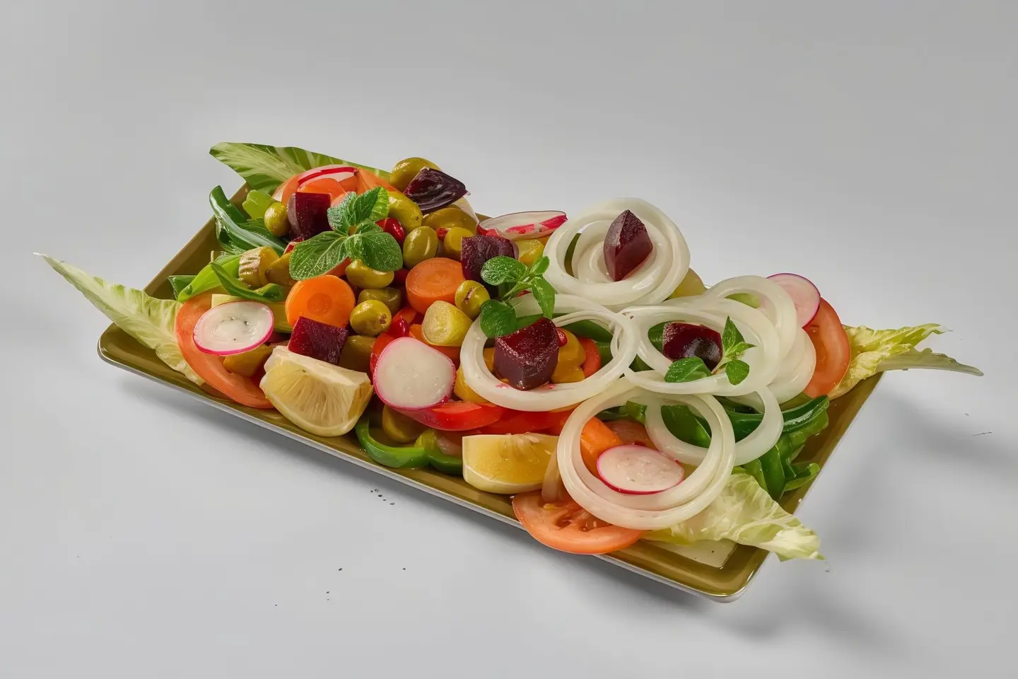 Vegetable And Pickle Platter