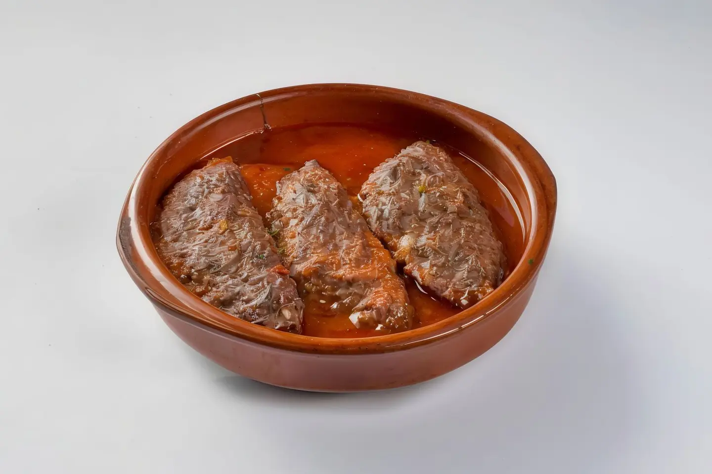 Kufta Cheese And Eggplant With Tomato Sauce