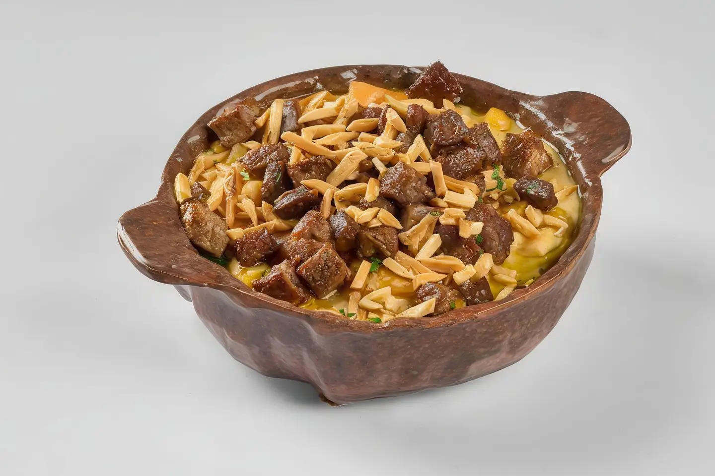 Hummus Fatta With Lamb Meat