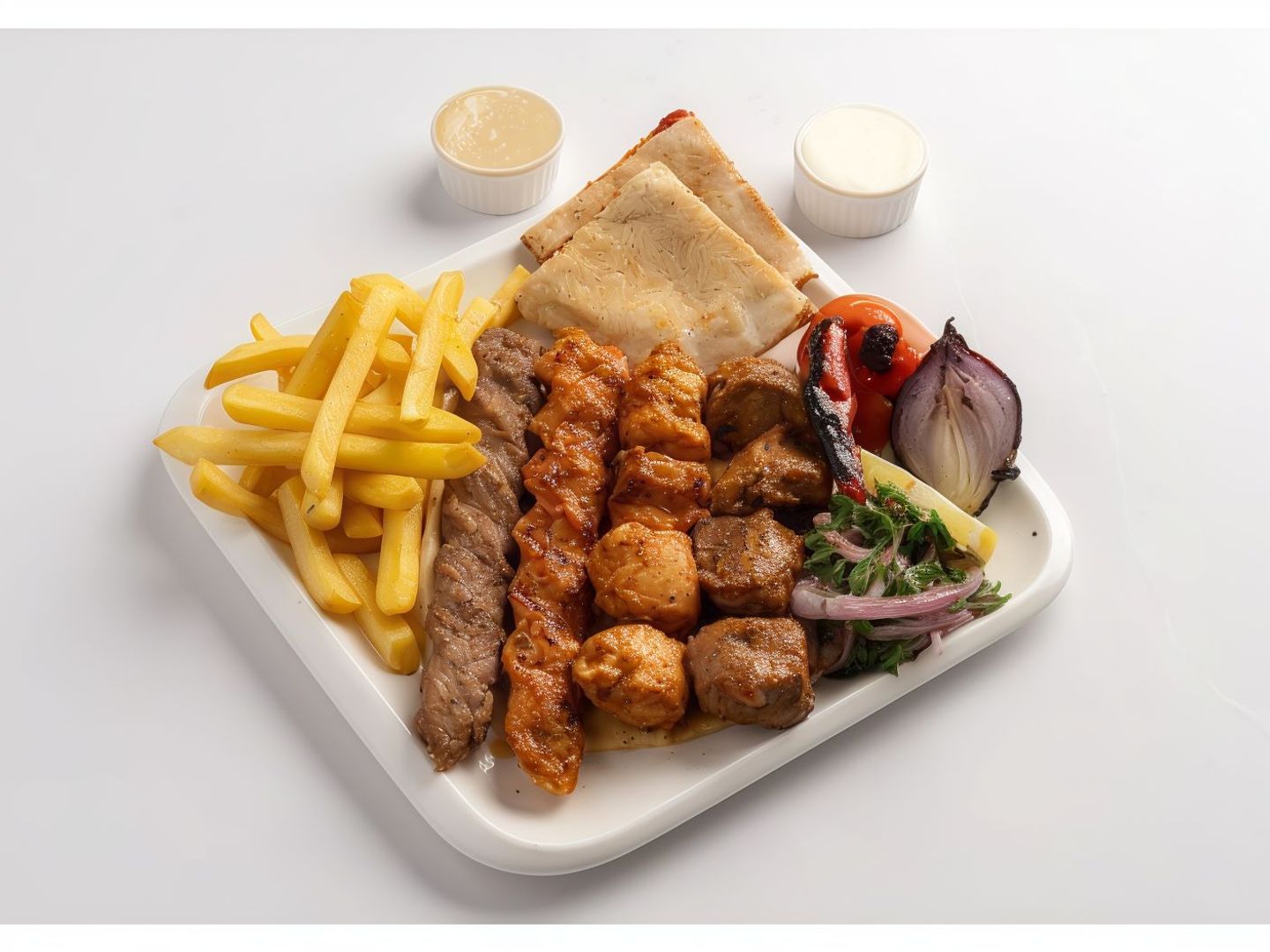 For One Person Mixed Meat And Chicken