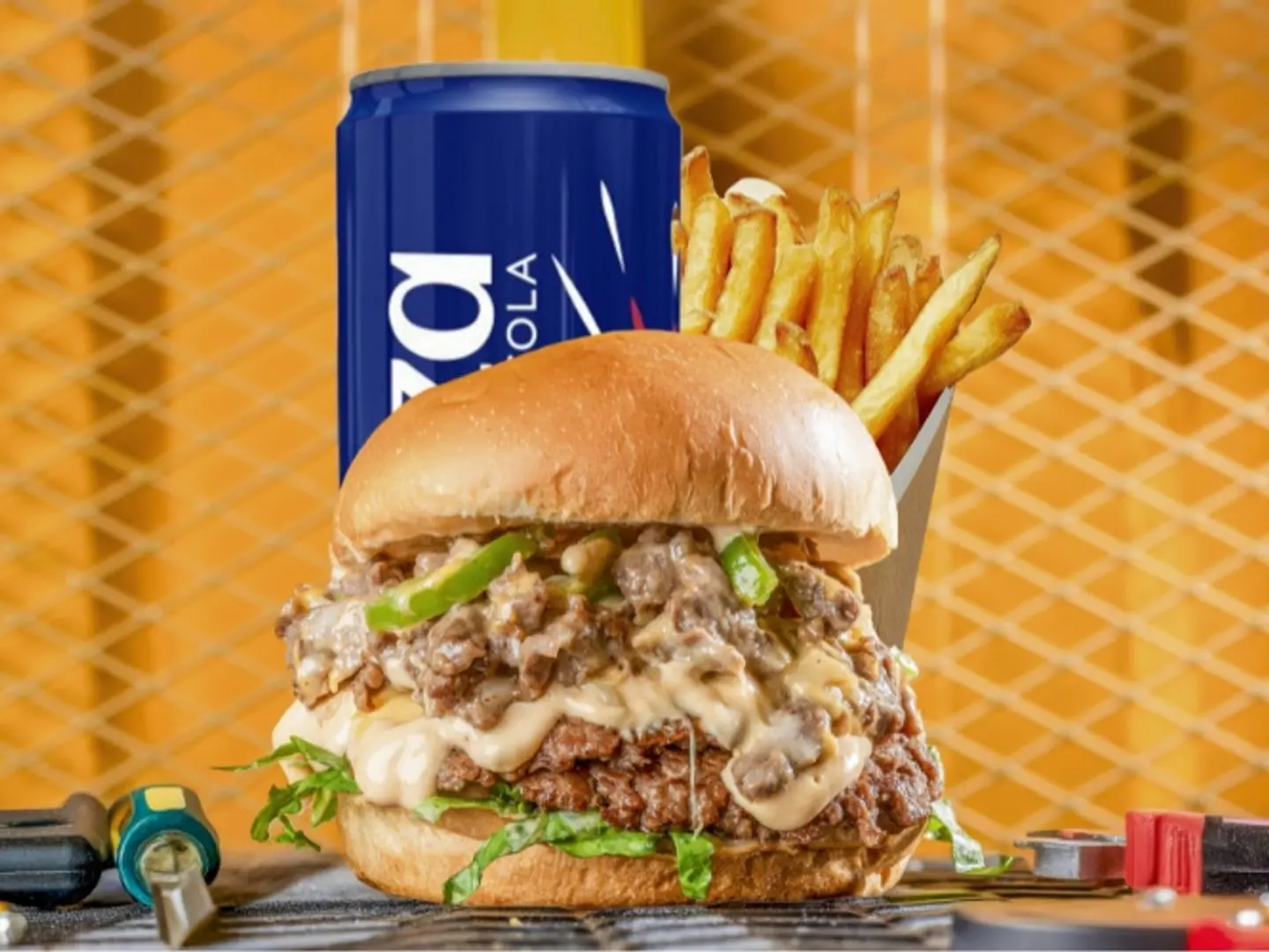 Cheese Steak Burger