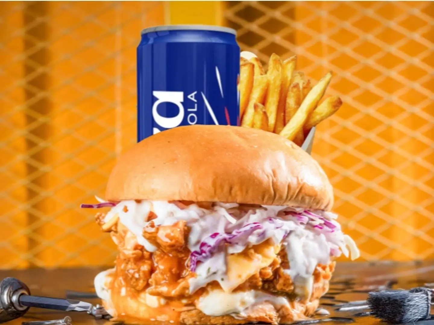 Korean Chicken Burger Meal