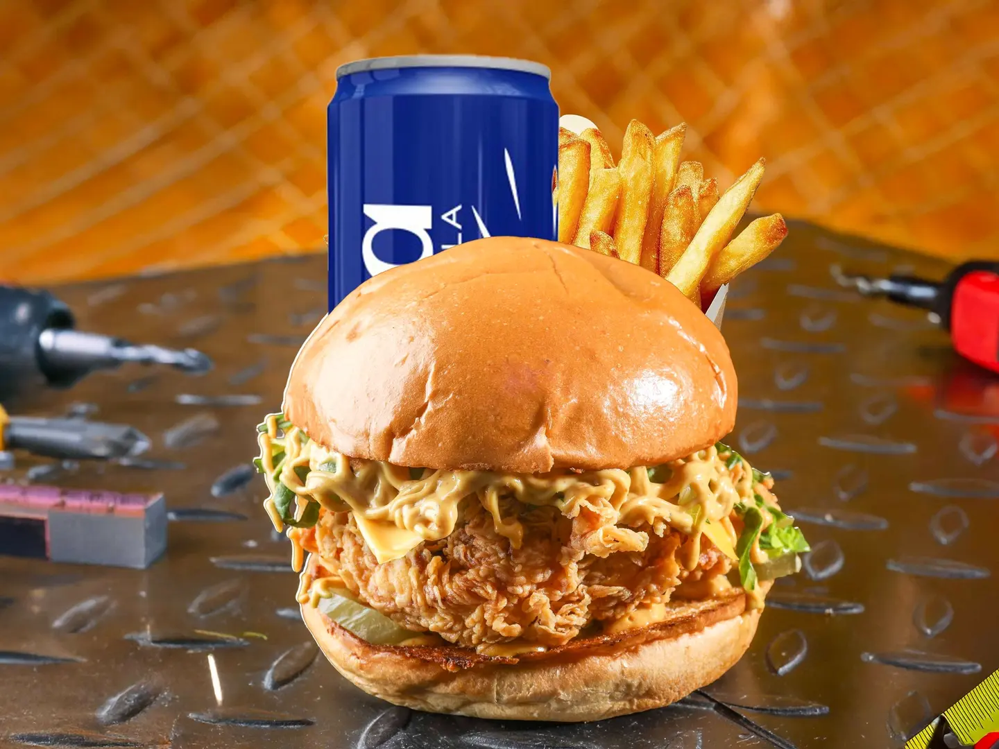 Spicy Chicken Burger Meal
