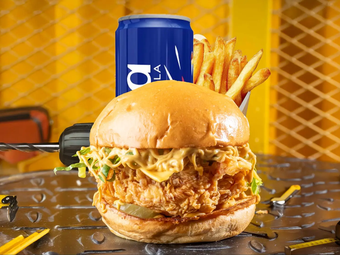 Smokey Chicken Burger Meal