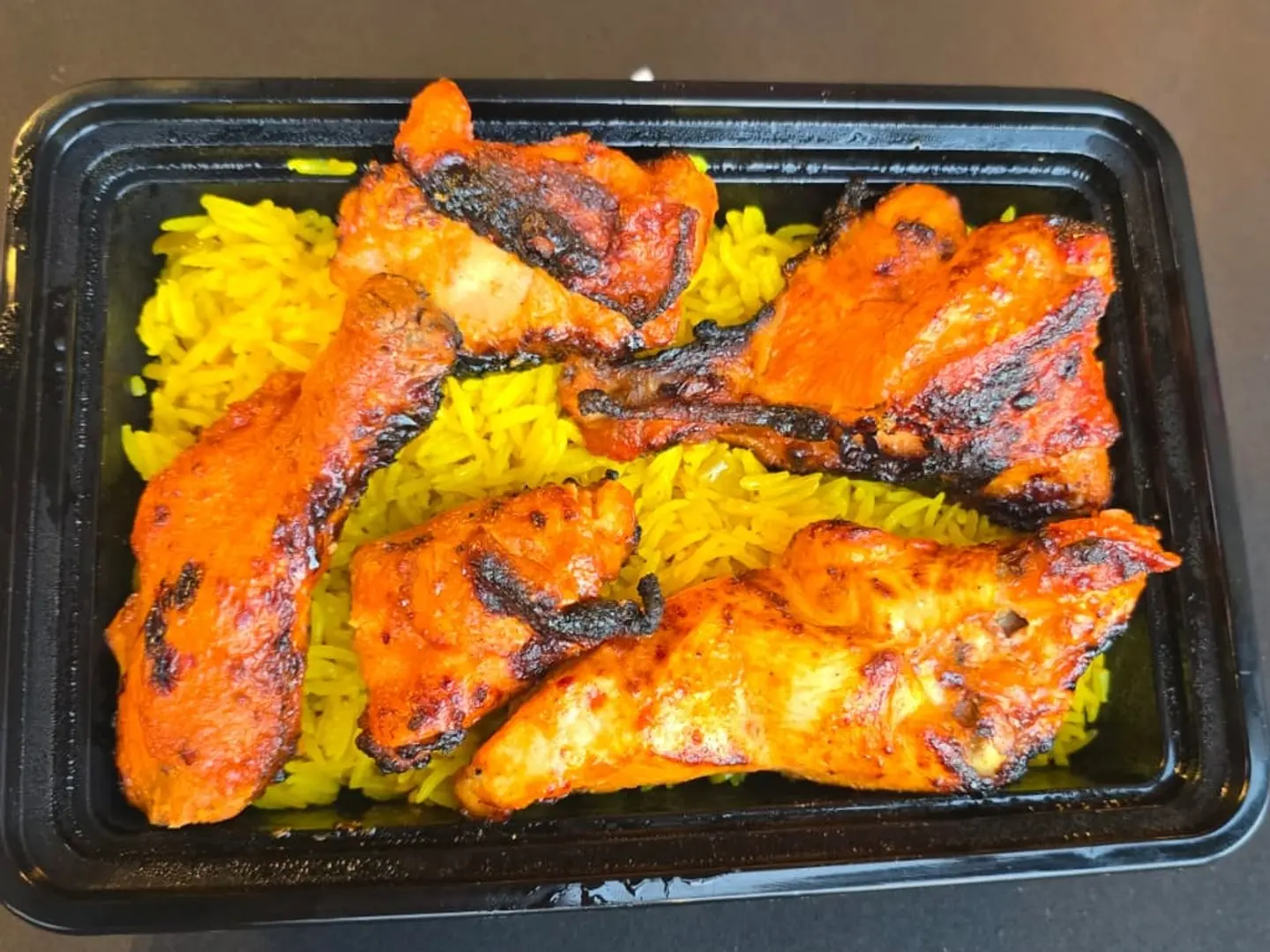 Half A Chicken Grilled On Charcoal Spicy