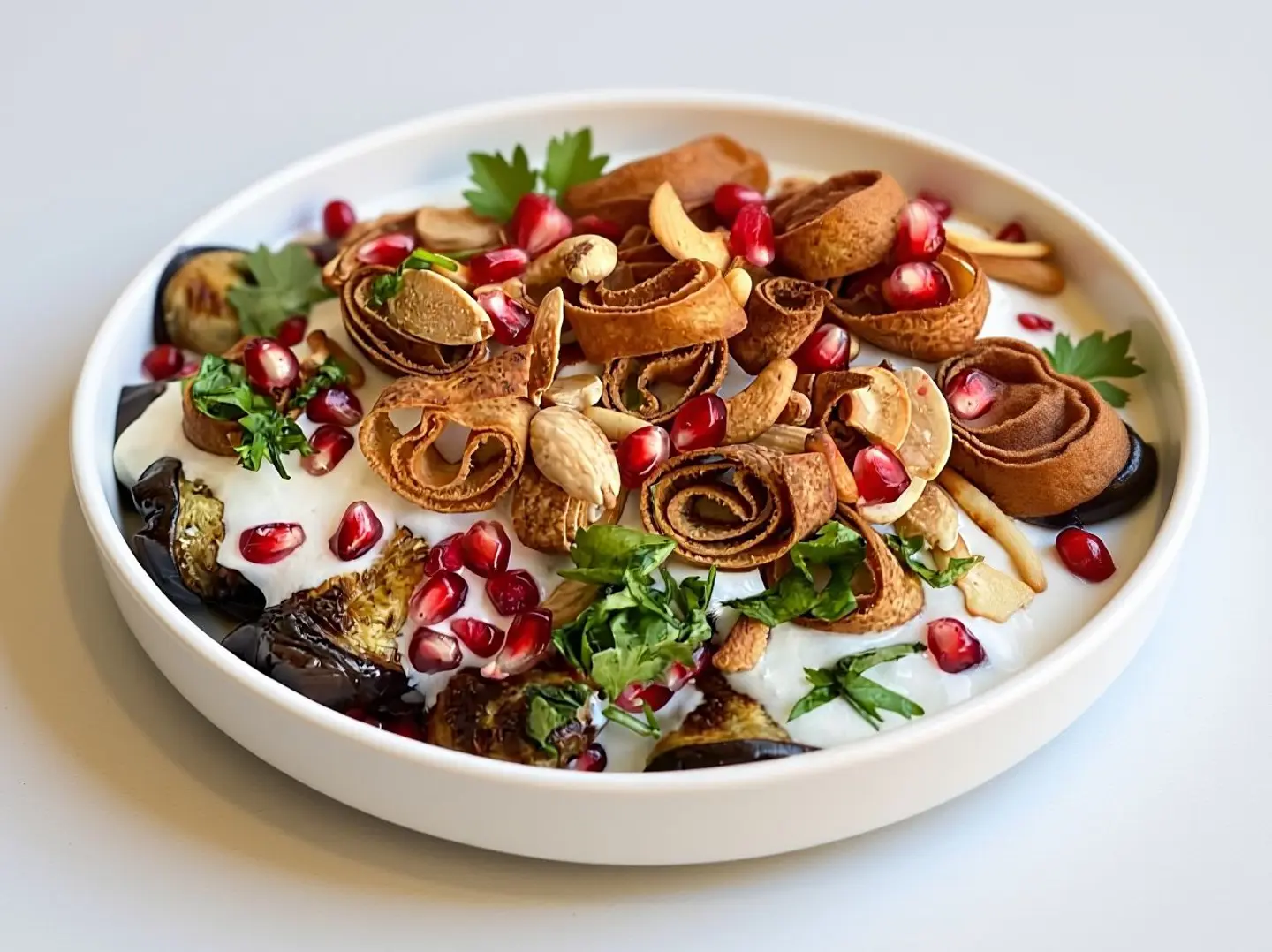 فتة باذنجان