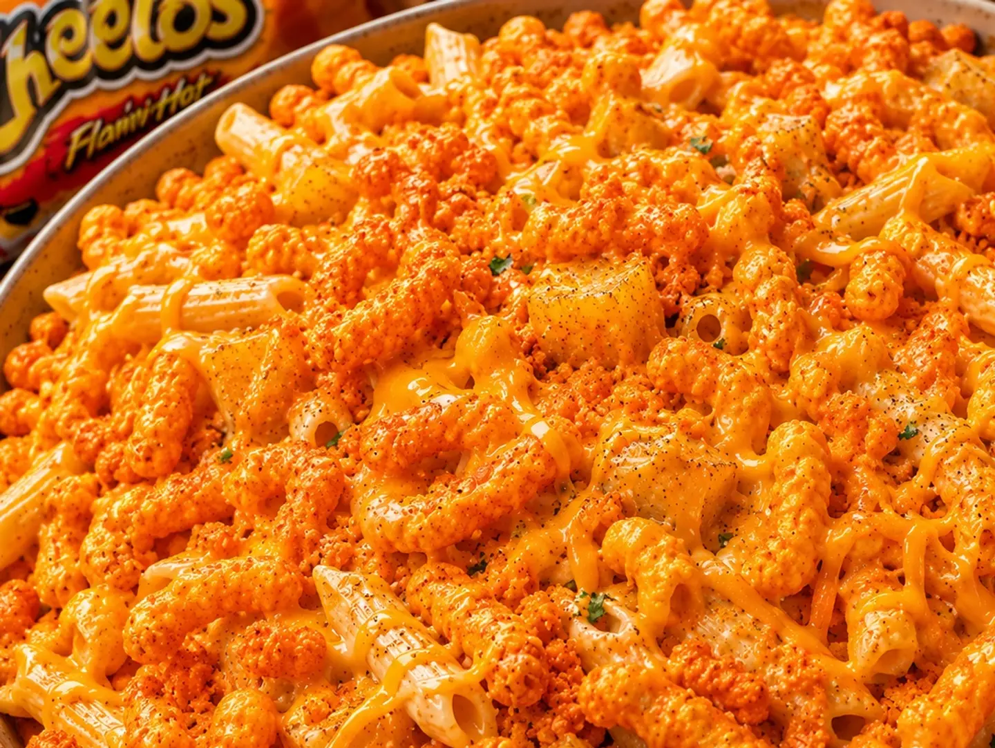 Italian Pasta With Cheetos Sauce