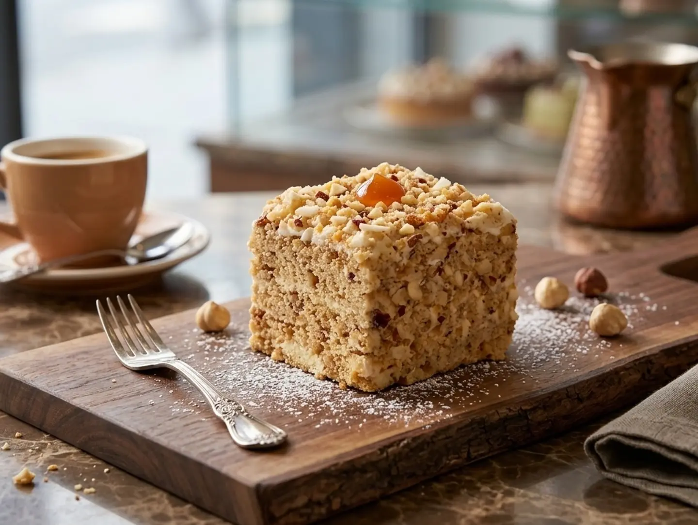 Almond Square Cake